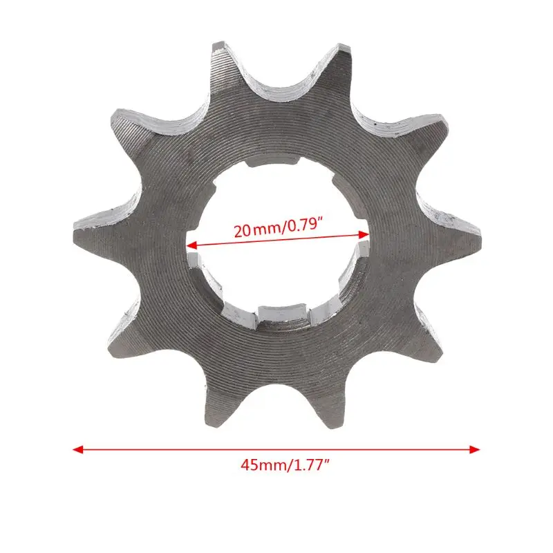 Dirt Байк, мотоцикл, скутер 428-20mm-10T/19t цепная передняя Звездочка зубчатое отверстие диаметром 20 мм от 10 зуб до 19 зуб