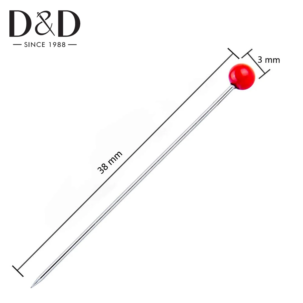100 шт цветные штифты для шитья 38 мм круглые стеклянные штифты прямые штифты для шитья одежды украшения ювелирных изделий DIY Швейные Инструменты