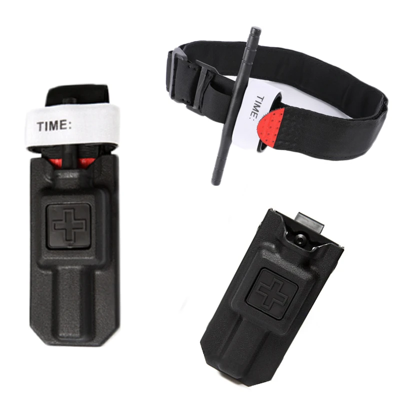 

Tactical Combat Tourniquet Pouch Fast Hemostasis Military Medical Emergency Belt Aid For Outdoor Exploration Survival One Hand