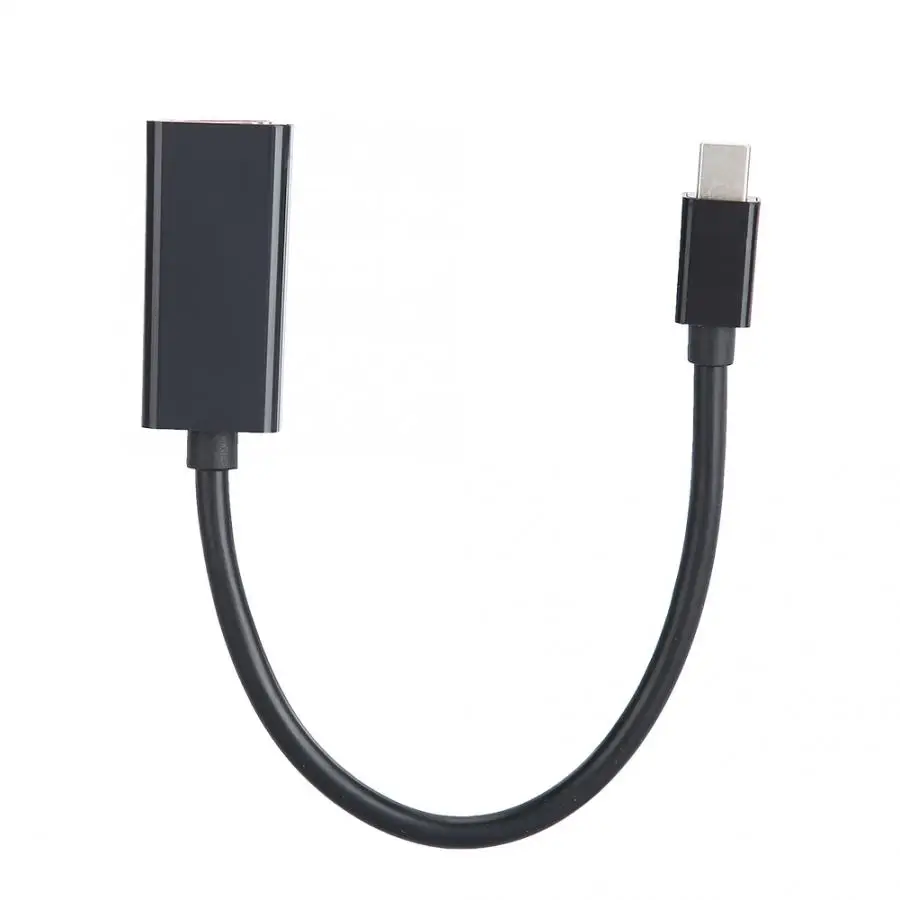 

18cm 1080P/4K Mini DP To HDMI Cable Adapter Converter Oxygen-free Copper Cable Core audio cable