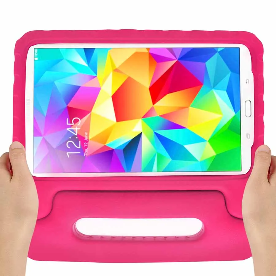 Дети EVA противоударный чехол для samsung GALAXY Tab E 9,6 дюймов SM-T560 T561 T565 T567V ручка для планшета подставка чехол для детей