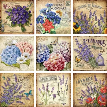 

HUACAN Diamond Mosaic Flower Animals 5D DIY Diamond Painting Birds Cross Stitch Picture Of Rhinestone Paint With Diamond Flowers