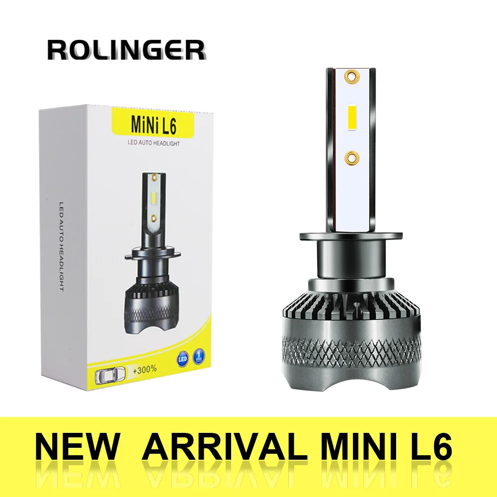 2PCS Mini L6 Car Headlight LED H1 H3 H4 H7 H8 9005 led Lamp 6500K High Beam Low Light Motorcycle Universal | Автомобили и