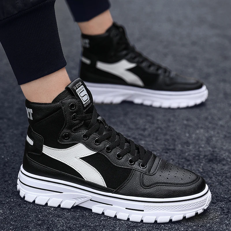 new High Top men vulcanized shoes men Platform Sneakers Male Casual shoes Man Non-slip comfortable board Shoes Sapatos Masculino