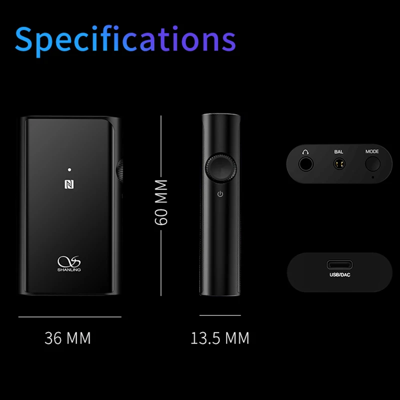 Shanling UP4 Bluetooth Amp Portable Digital Audio Decoder Integrated Machine LDAC Receiver Balanced Output Headphone Amplifier