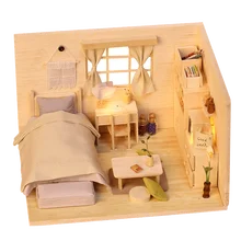 DIY деревянный кукольный домик для кукол домик миниатюрная шкатулка кукольный домик ручной работы кукольный домик с мебелью аксессуары для детей Деревянный игровой дом