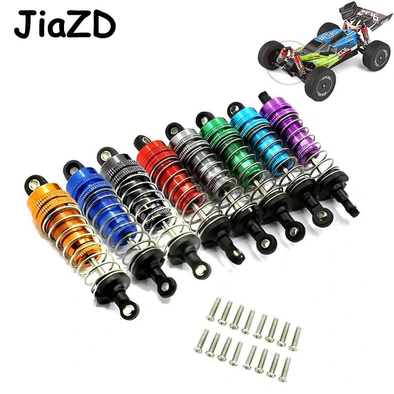 

Wltoys 144001 4Pcs Metal Shock Absorber Damper Replacement Accessory Fit for WLtoys 144001 1/14 4WD RC Drift Racing Car Parts Y7