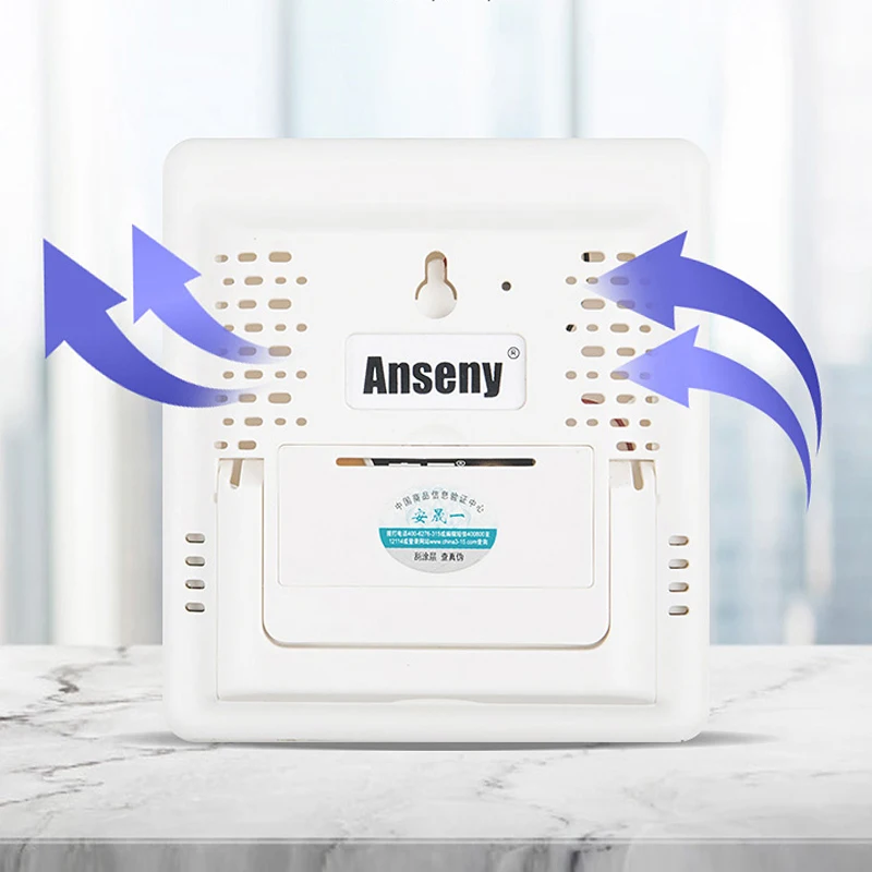 Датчик влажности и температуры в помещении с максимальным минимальным значением функции будильника с подсветкой дисплея