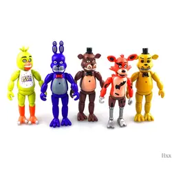 Новинка 5 шт. Five Nights At Freddy's FNAF 6 ''фигурки с световыми игрушками подарки гаражные наборы украшение куклы