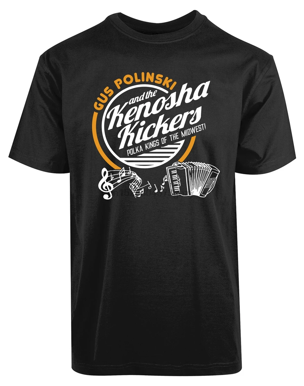 Gus Polinski And The Kenosha Kickers Polka Kings New Mens Shirt Music Theme Tee Latest Style | Мужская одежда
