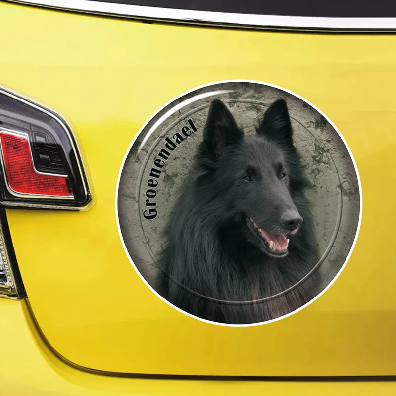 

S62188# Groenendael Dog Self-adhesive Decal Car Sticker Waterproof Auto Decors on Bumper Rear Window Laptop Choose Size