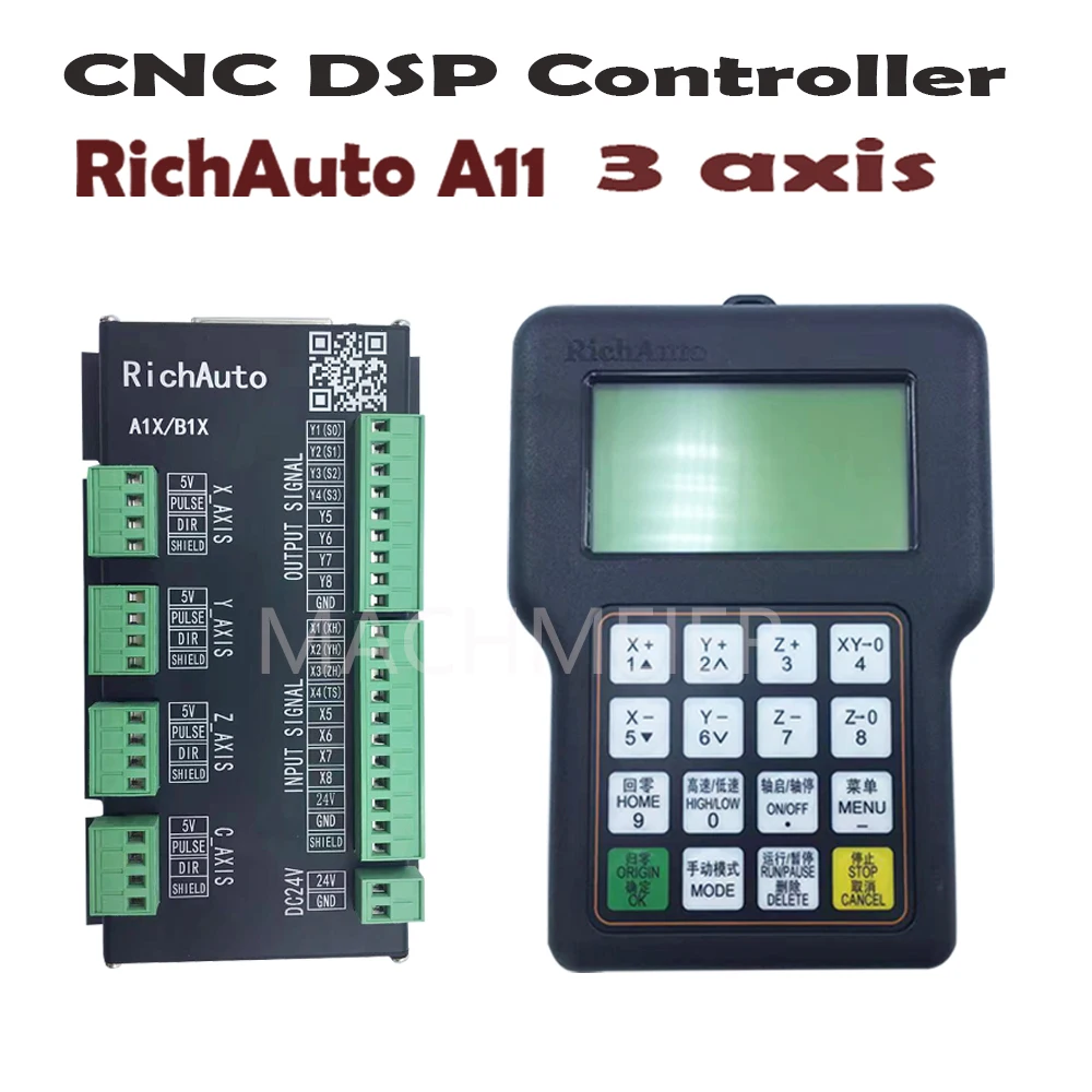 HYCNC-Dsp A11 Richauto 원격 제어 3 축 CNC 라우터 A11e A11s A11c CNC 조각 및 절단의 원격 제어