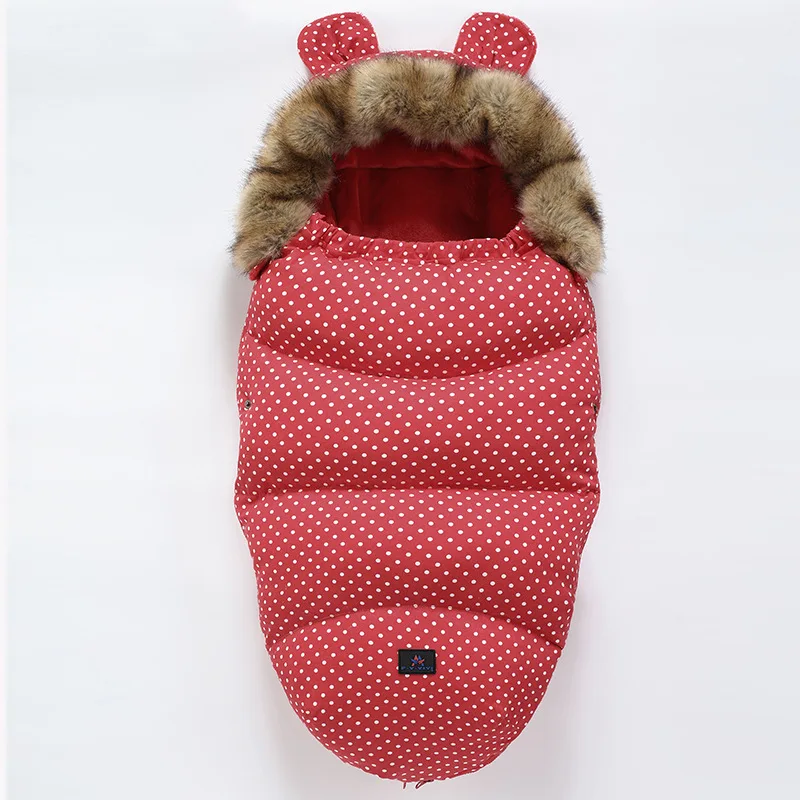 Детская коляска, спальный мешок, детская зимняя коляска, муфта для ног, толстый теплый конверт для коляски для новорожденных, зимние теплые спальные мешки