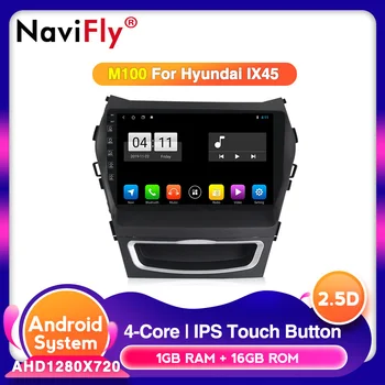 

NaviFLy 4GB+64GB IPS Android 10.0 head unit 4G Car Radio Multimedia Video Player Navigation GPS for Hyundai Santa Fe 3 2013-2016