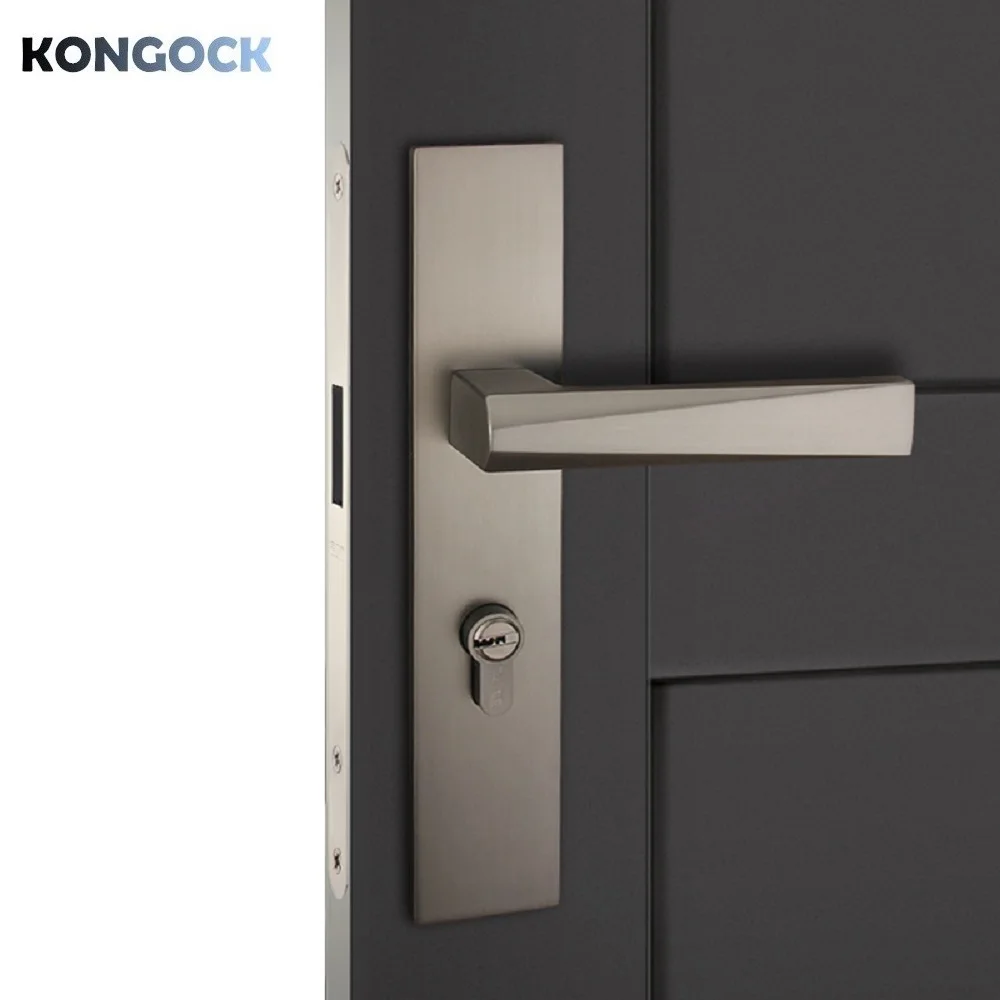 Mute handle magnetic door lock, mechanical mute door-lock wooden door lock for indoor door