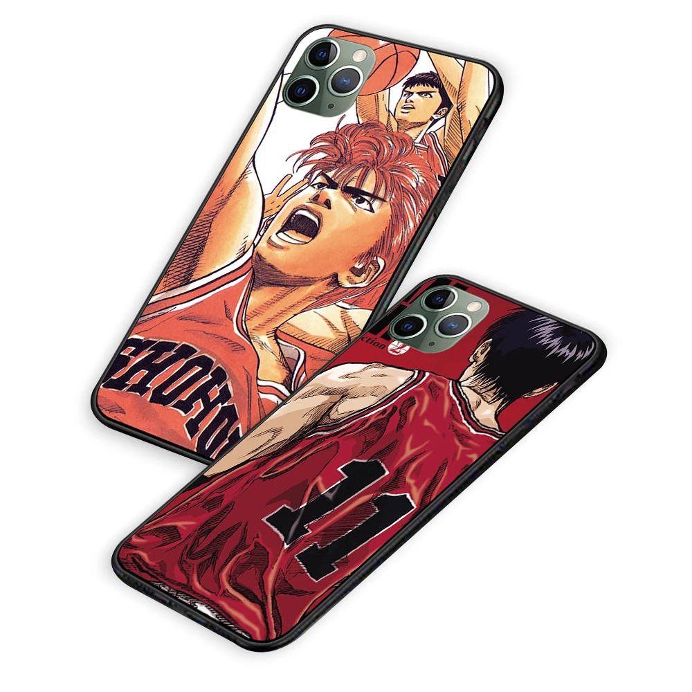 Slam Dunk для iPhone 5 5S 6 6s 7 8 Plus X XS XR 11 Pro Max черный чехол ТПУ