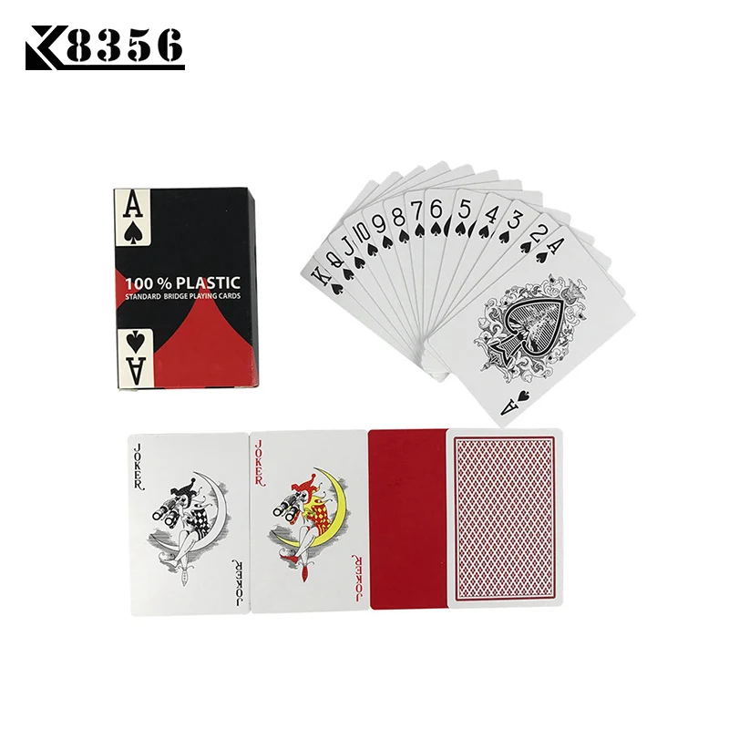 K8356 2 компл./лот Baccarat Texas Hold'em пластиковые игральные карты водонепроницаемые атласные для покера карточная доска мост игра 2,28*3,46 дюймов