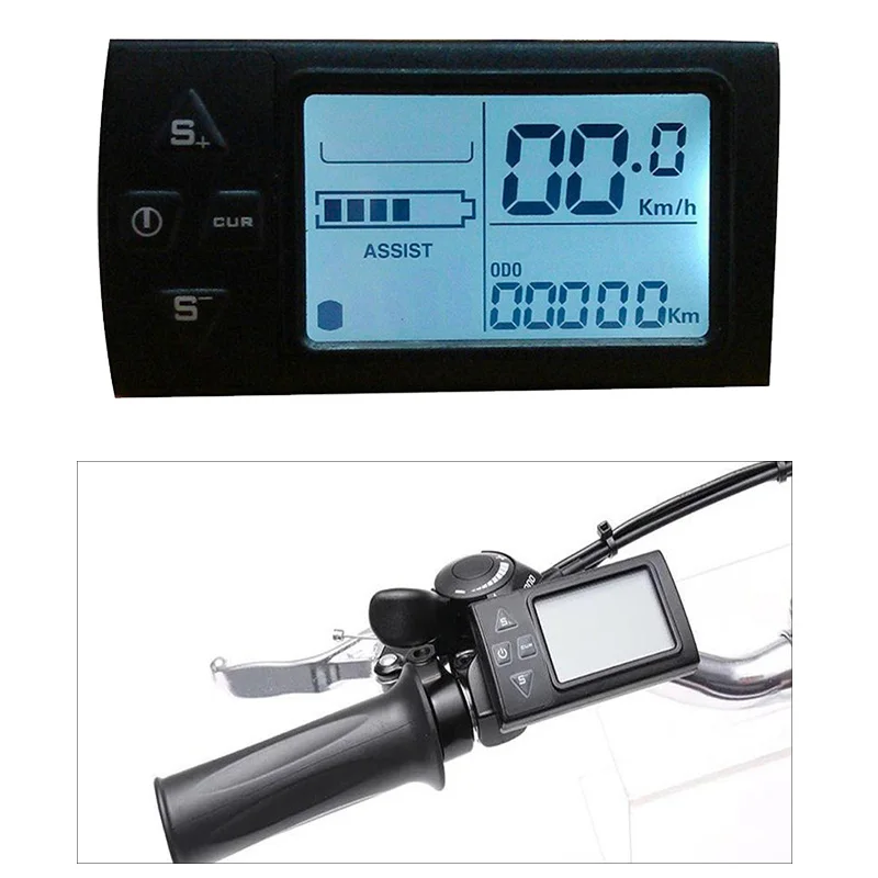 Electric Bike LCD Display E Bike 36V 48V Control Panel Display for
