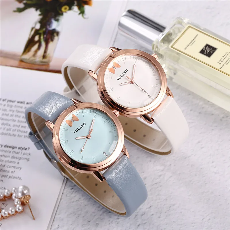 WJ-8667 женские часы с бриллиантами повседневные кварцевые наручные часы с кожаным ремешком модные брендовые женские часы zegarek damski reloj mujer