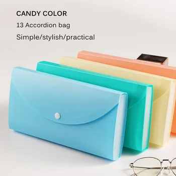 

B5 Organ Bag Set Multi-Layer Folder Plastic Organ Holder Document Invoice Receipt Storage Bag Multi-Layer Organ Bag