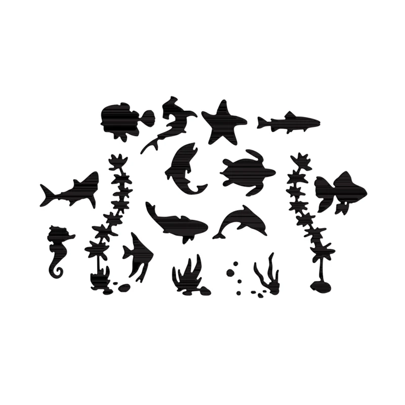 

Sea Animals Metal Cutting Dies Stencil for Diy Scrapbooking Album Photo Handmade Paper Cards Crafts New Die-Cutter