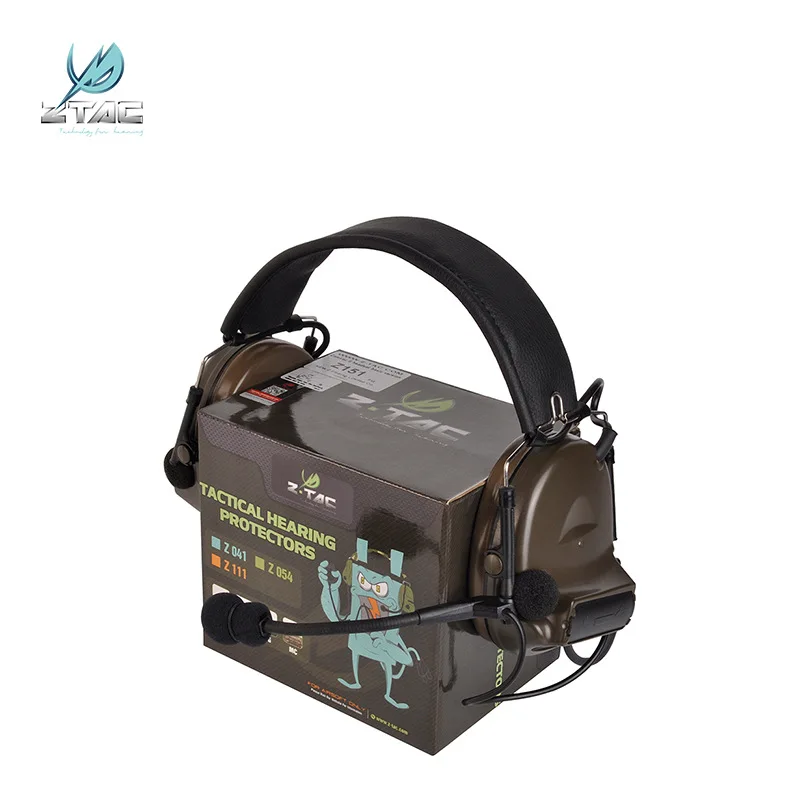 Z-tac tactical comtac II peltor Наушники Без функции шумоподавления Коммуникационный наушник новая версия Z151