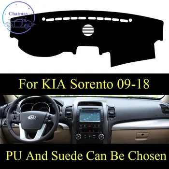 

Customize For KIA Sorento 2009-2018 Dashboard Console Cover PU Leather Suede Protector Sunshield Pad
