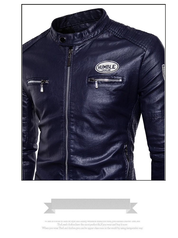 AliExpress Мужское пальто стиль приталенная мужская куртка осень и зима мужское локомотивное кожаное пальто мужское