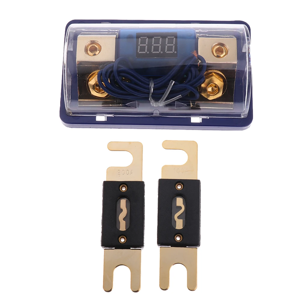 Brand New ANL Distribution Block 0 to 2 Gauge Fuse Holder Free with 2