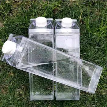 

2pcs Transparent Plastic Bottle 500ml Milk Bottle Drink Juice Container Empty Storage Bottle for Home Daily Use
