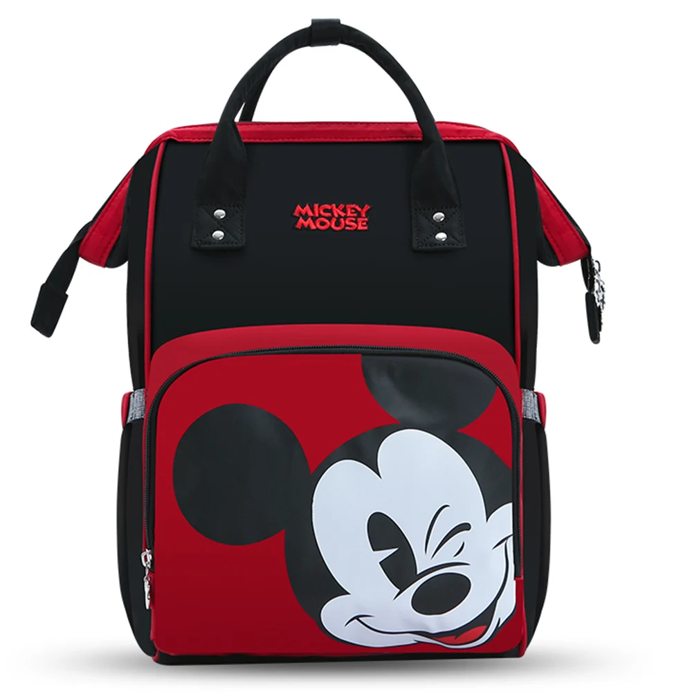 Сумка для детских подгузников disney, рюкзак с USB изоляцией для бутылочек, сумки с Минни, Микки, большая емкость, сумка для путешествий, Оксфорд, для кормления ребенка, сумка для мам - Цвет: Mickey