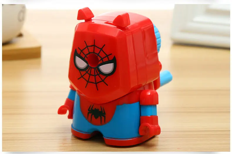 Прекрасный мультфильм "Marvel" Бэтмен точилка для карандашей классический дизайн студента прекрасный рукоятка Механическая точилка для карандашей