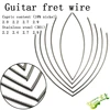 Fingerboard Frets Fret Wire For Acoustic Guitar Brass/Cupronickel/Stainless Steel  Frets 2.0/2.2/2.4/2.7/2.9/3.2mm L500mm ► Photo 1/6