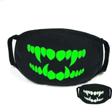 Multi-Style Anime Cartoon Fluorescence in the dark Face Mouth Masks Anti Haze Dust Cotton Dustproof Reusable Mouth Face Mask