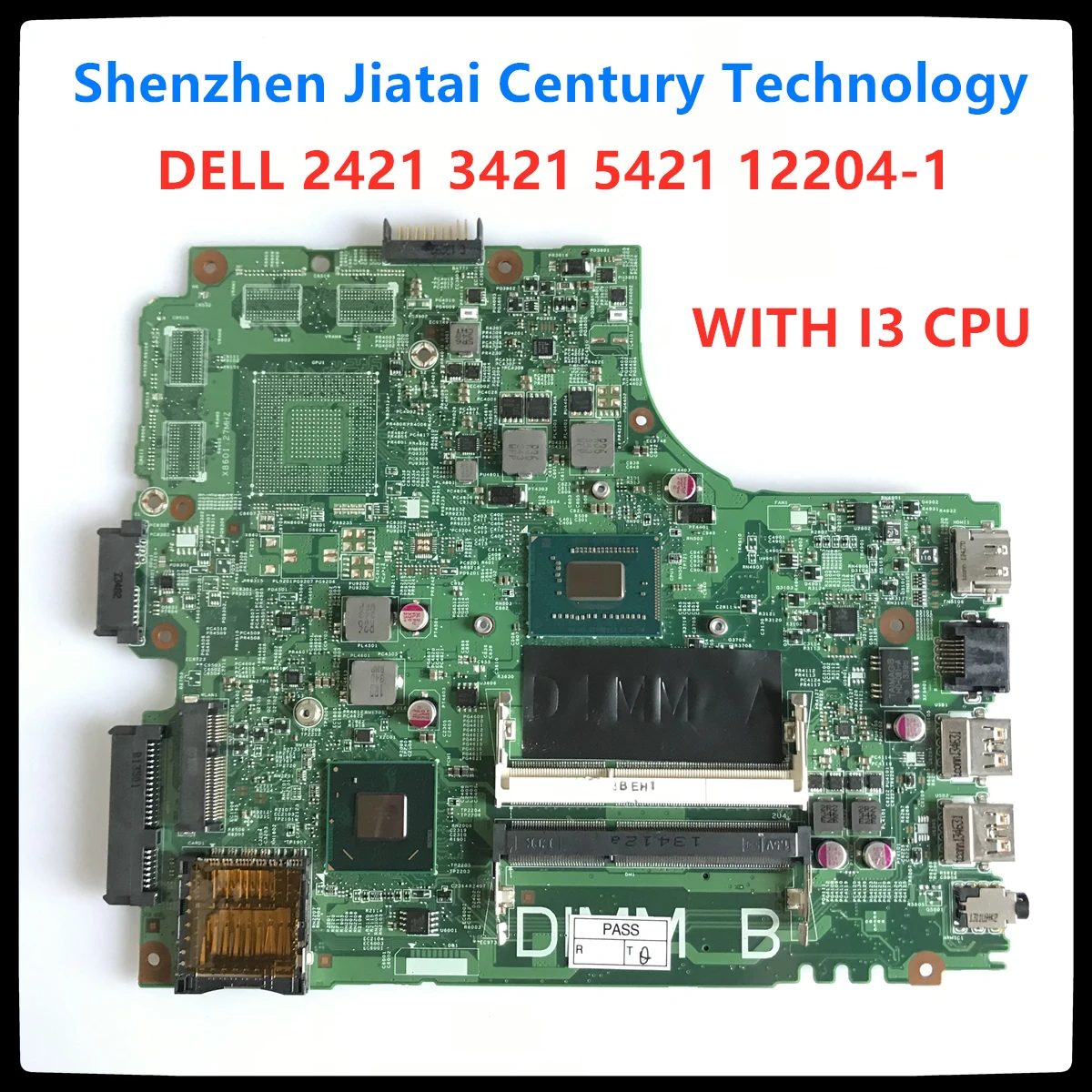 Материнская плата CN-07TT7V 07TT7V 7TT7V для Dell для Inspiron 3421 5421 материнская плата для ноутбука 12204-1 с I3-3227U процессором