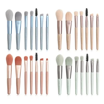 

7Pcs/set Makeup Brushes Set Foundation Powder Eye Shadow Eyeliner Eyelash Eyebrow Blush Facial Makeup Cosmetic Tools New