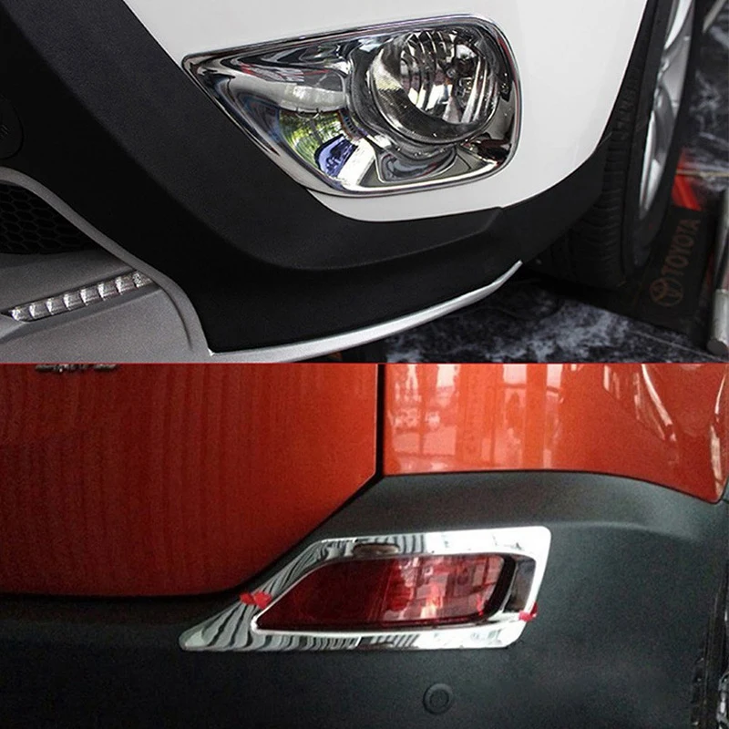Для Toyota RAV4 RAV 4 2013 ABS Хромированная противотуманная фара Крышка лампы обрезная рамка внешние аксессуары