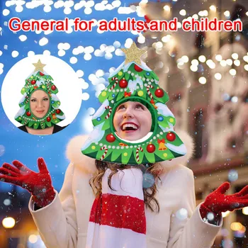 

1PC Creative Christmas Festival Hat Soft and Lightweight Performance Headgear Cosplay Role Play Props For Xmas Party Decoration