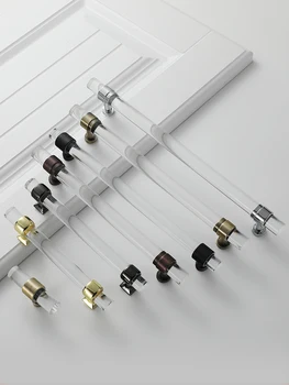 

handles for furniture crystal modern black knobs kitchen doors cabinet drawer acrylic handle in Cabinet Pulls kids 128mm 160m
