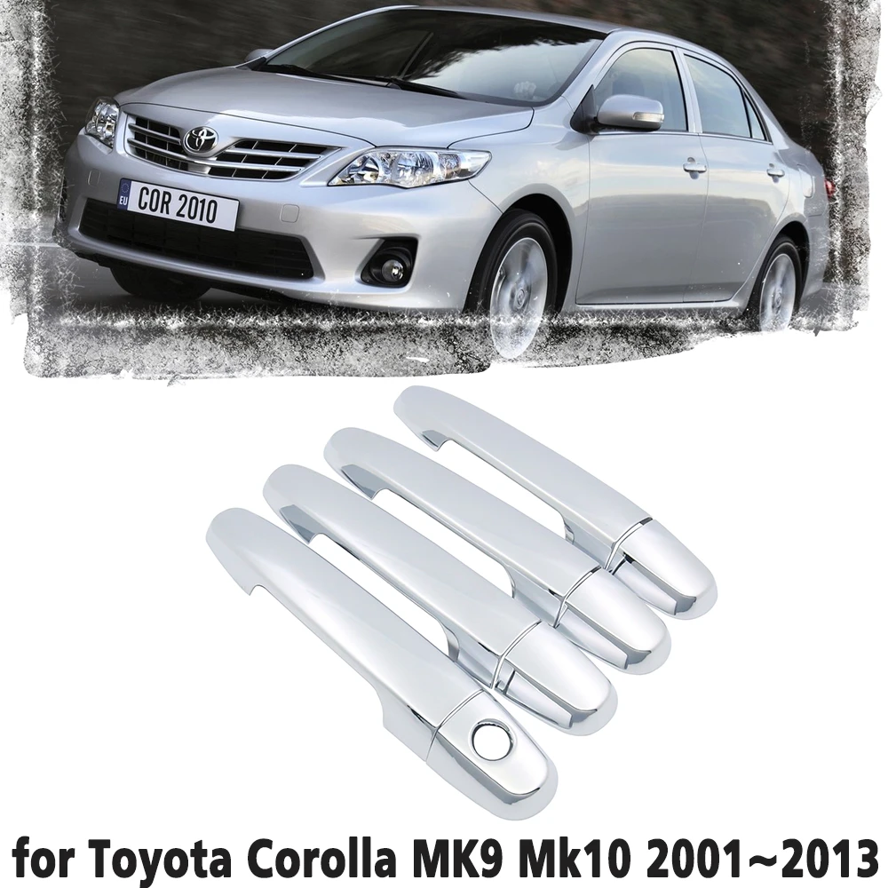 Chrome door handle cover trim protection cover for Toyota Corolla 