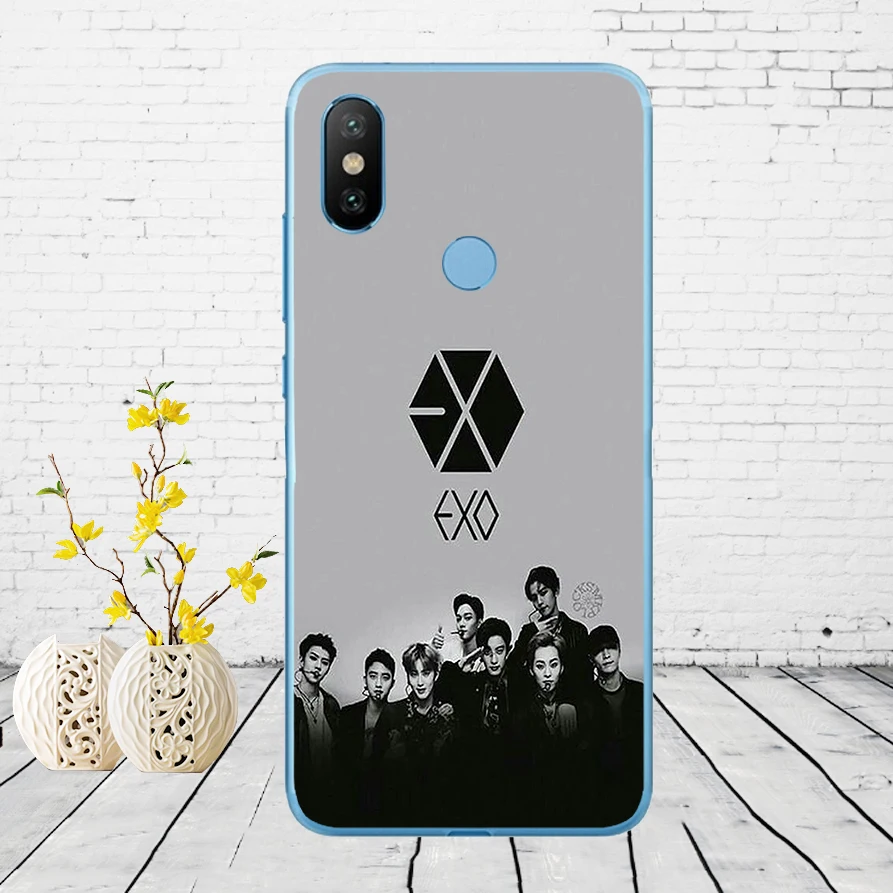 132DD Kpop exo Lucky one Мягкий силиконовый чехол для Xiao mi Red mi 6 6a mi 8 a2 lite note 5 6 pro 7 Case - Цвет: 2