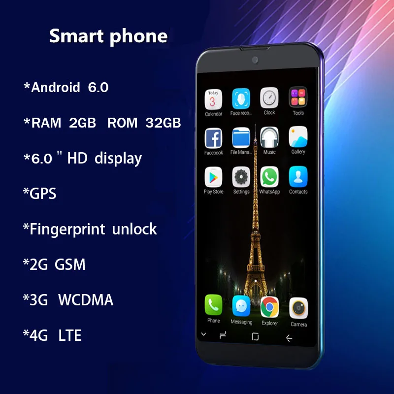 Android celular 3g 4G 6," экран LTE смартфон дешевый мобильный телефон с двумя sim-картами 3g B 16 Гб GSM телефоны Google Play
