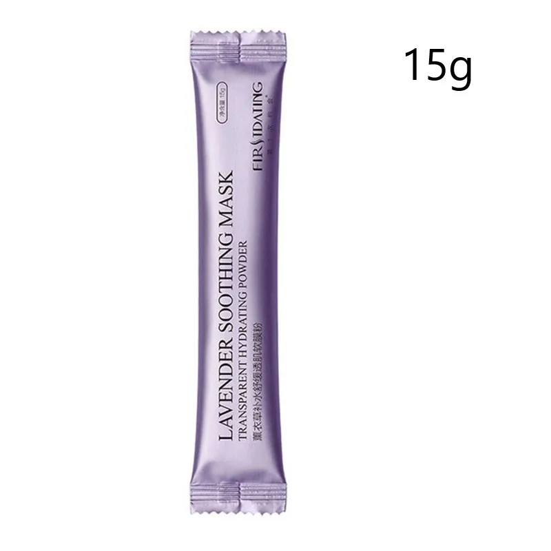 lavender 15g Мягкая маска для лица, отбеливающая пудра, анти-старение, сделай сам, спа, против морщин, лечение, отшелушивающая маска для лица, контроль жирности, уход за кожей - Цвет: lavender 15g