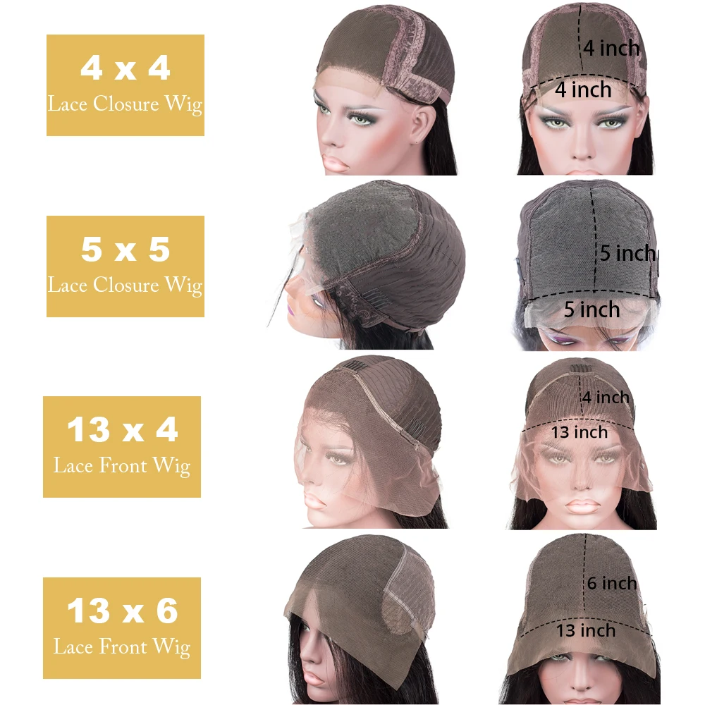 30 40 Inch Bone Straight Lace Front Wig Human Hair Brazilian 4x4 5x5 Closure Wigs For Women Transparent 13x6 Hd Lace Frontal Wig