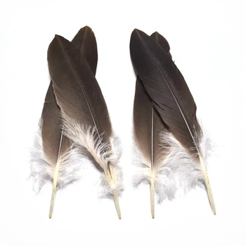 

50pcs/lot Rare Eagle Feathers for Crafts Natural Wedding Party Feather Headdress DIY Home Decorative Plume High Quality 30-35CM