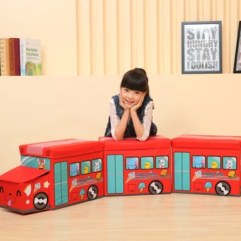 

2020 Locomotive Storage Box Storage Stool For Household Red Storage Organizer Home Clothes Collecting Case Cajas Organizadoras
