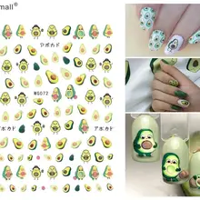 Фрукты Тип лак для ногтей задний клей деколь декорации ногтей наклейки для ногтей типсы красота
