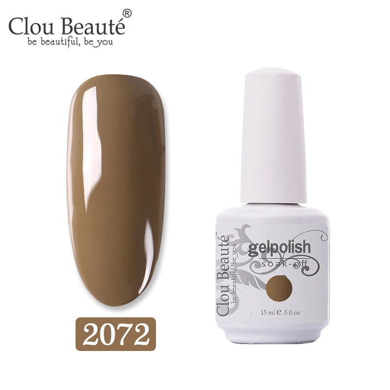 2072 Набор гелей-лаков Clou Beaute желтого цвета в форме тыквы, полуперманентный гель-праймер для ногтей, СВЕТОДИОДНЫЙ УФ-гель для ногтей - Цвет: 2072
