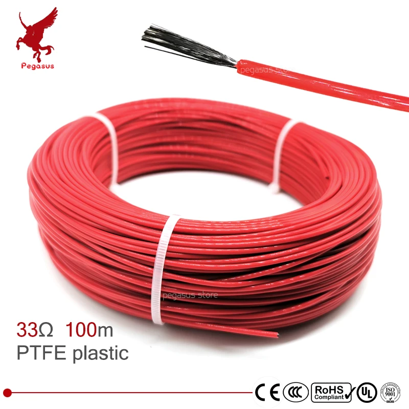 100 м многоцелевой 12k 33ohm PTFE углеродное волокно нагревательный кабель 5 V-220 V теплый пол высокое качество инфракрасный нагревательный провод т... 100 м многоцелевой 12k 33ohm PTFE углеродное волокно нагревательный кабель 5 V-220 V теплый пол высокое качество инфракрасный нагревательный провод т...