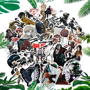 

42Pcs/Lot Attack on Titan Graffiti Stickers Japan Anime For Luggage Laptop Skateboard Car Bicycle Backpack Decal